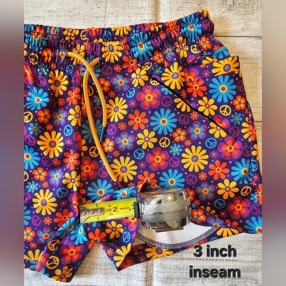 Gay Almanac by Pandatak Size Medium Pride Shorts Festival Zaddy Rave LGBTQ Flora - Picture 8 of 8